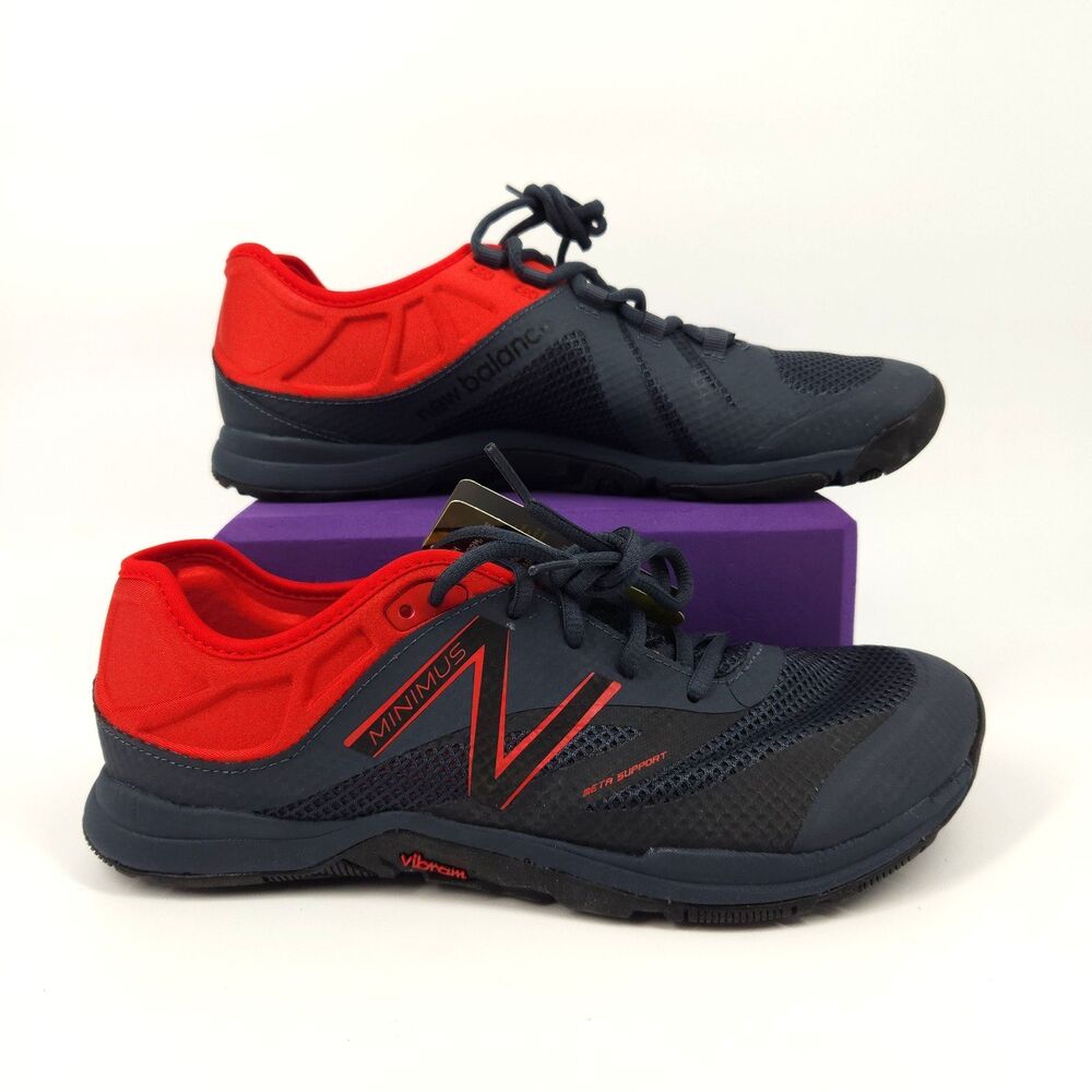 New Balance Men's Minimus Shoes Black Men Size 8.5 Red MX20BR Barefoot Training